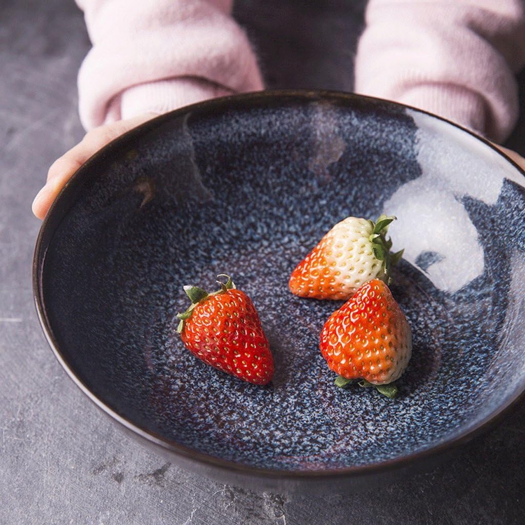 Kreatywna miska ceramiczna w stylu retro na Ramen, duża miska na zupę, miska na sałatkę z owocami, miski na płatki śniadaniowe i makaron