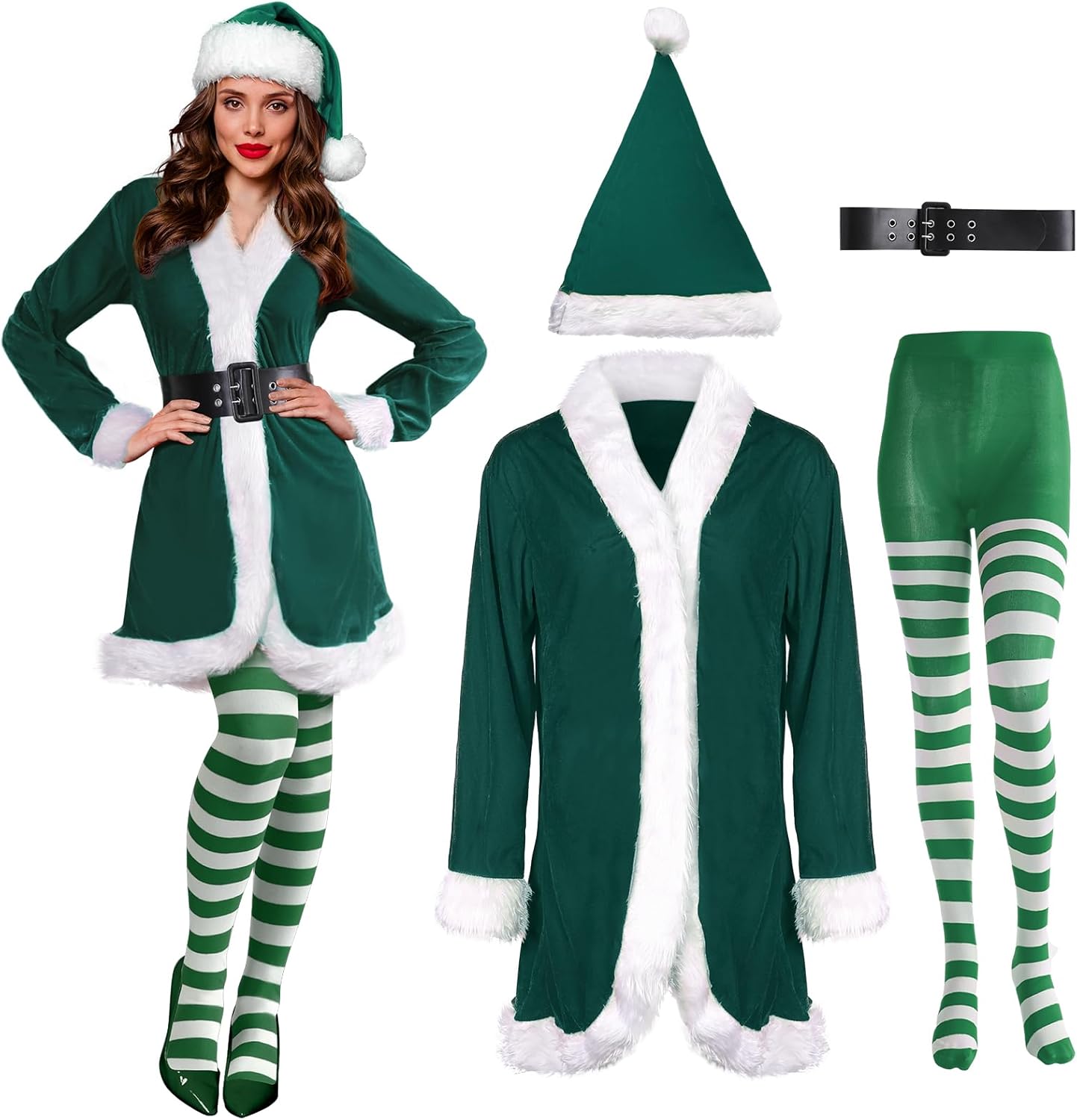 Sureio Pcs Mrs Santa Claus Costume Women Christmas Cambodia Ubuy