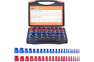 Nut and Bolt Thread Checker & Sizer Gauge Set