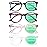 SIGVAN 3 Pack Reading Glasses Spring Hinge Stylish Readers Black/Tortoise for Men and Women (Colour mixture, 4.00, x)