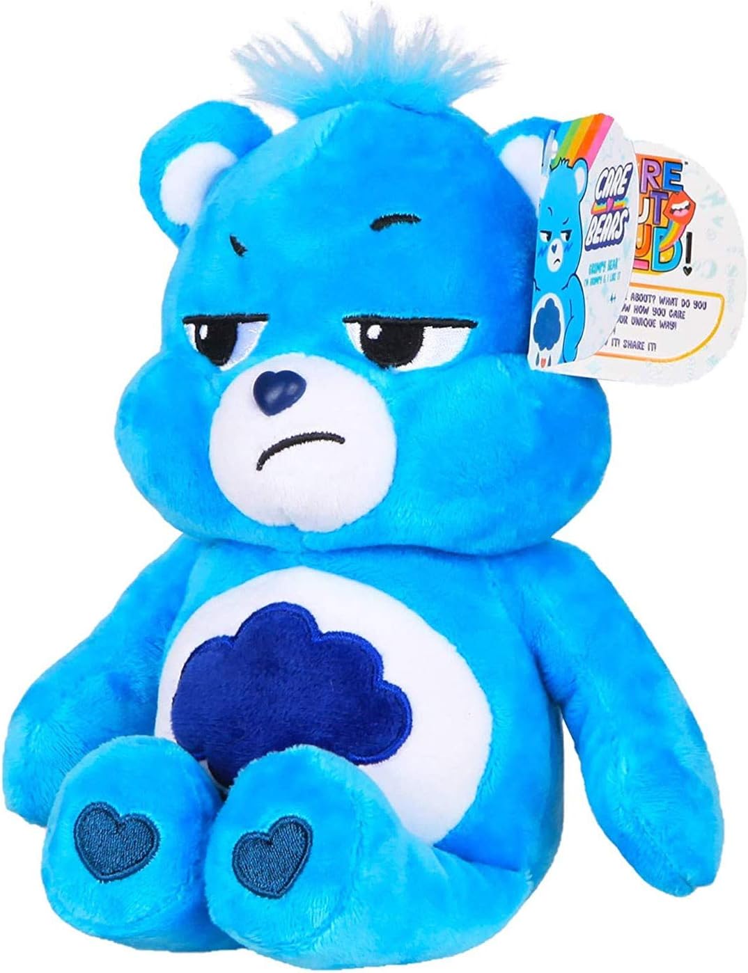 Care Bears | Grumpy Bear 22Cm Bean Plush | Collectable Cute Plush Toy, Cuddly Toys For Children, Soft Toys For Girls And Boys, Cute Teddies Suitable For Girls And Boys Ages 4+ | 22043
