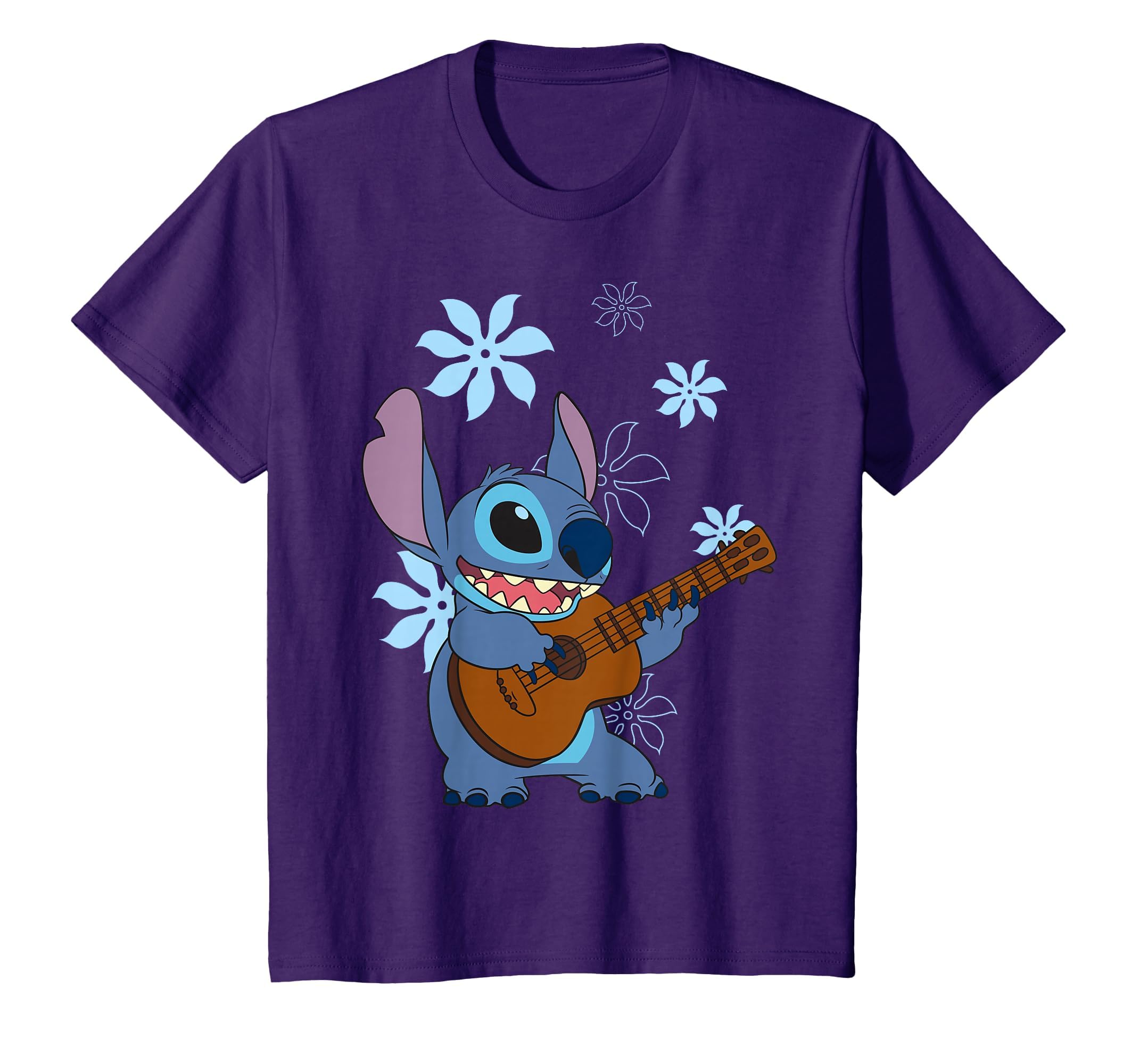 Girl's Lilo &amp; Stitch Floral Ukulele Dance T-Shirt