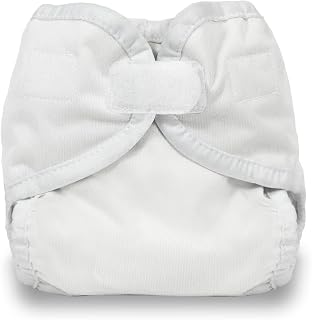 Thirsties Reusable Cloth Diaper Cover, Hook & Loop Closure, White, X-Small
