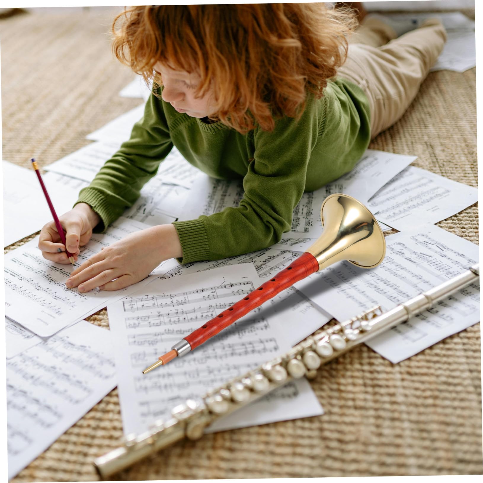 Strumento Musicale Suona Cinese in Legno di Palissandro G, Set Professionale per Principianti e Studenti, Tradizionale e Leggero, Facile da Trasportare da Suonare Colore Casuale