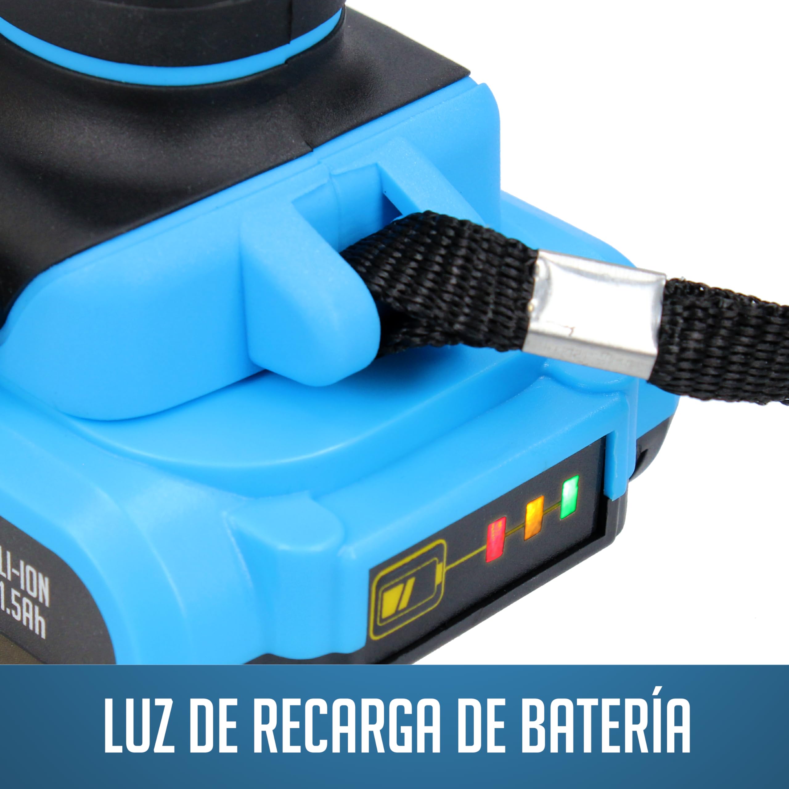 Ferrestock Taladro Percutor con Batería de Li-ion, Maletín con 25 Accesorios, 2 Velocidades, 25 Posiciones, 35Nm de Par de Giro, Función Percutor