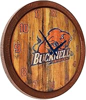 Vista 124 de The Fan-Brand NCAA Oklahoma Sooners: Faux Barrel Top Wall Clock Sports Team Bar Sign Décor - Home Man Cave, Party Decoration - Made On Demand