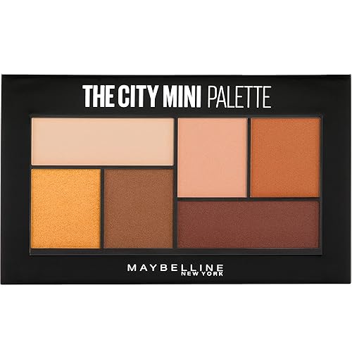 Maybelline New York The City Mini paleta de sombra de ojos, Hi-Rise Sunset, 0.14 onzas