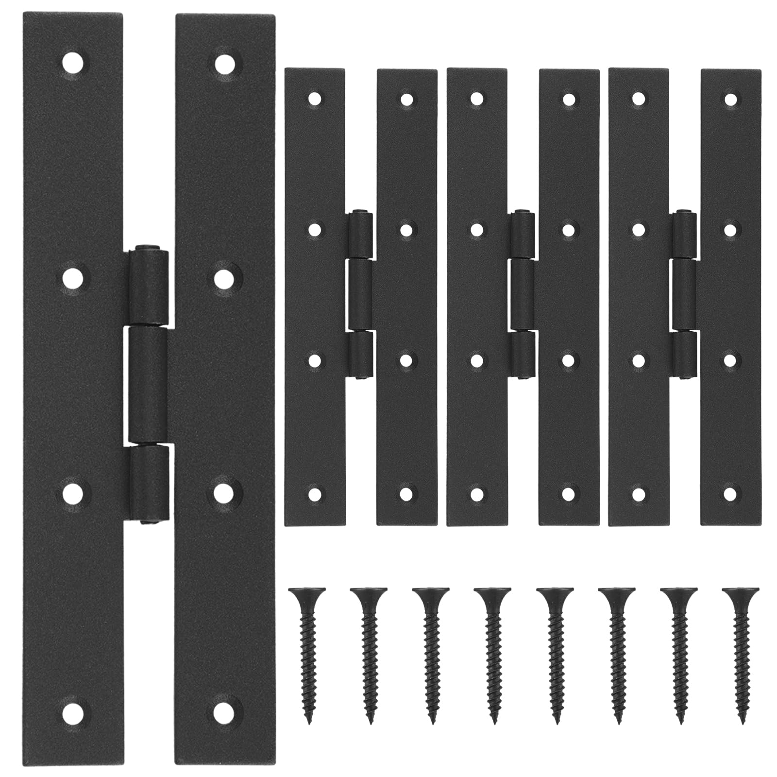 Charnières de cuisine en fer forgé noir de 17,8 cm pour rénover un buffet