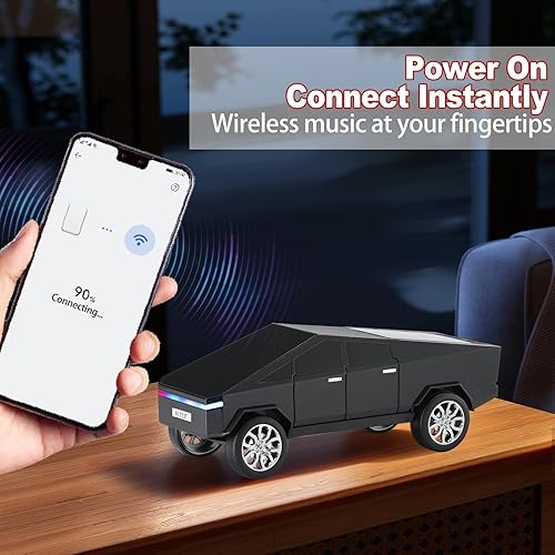 Miniatura 3 de WS-580 Futurista Camión Modelo Bluetooth Replica Altavoz con pantalla LED - TWS estéreo, radio FM, reproducción USBTF, micrófono incorporado, regalo