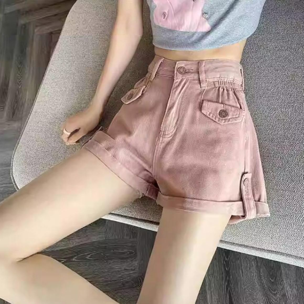 HWQFM] ショートパンツ レディース デニム ホットパンツ ハイウエスト おしゃれ 短パン ファッション 夏 ショーパン セク HWQFM] ジーンズ  レディース ジーンズパンツ デニムパンツ ハーフパンツ ハイウエスト ホットパンツ ボタン セクシー 無地 デニムパンツ ハイ ... [HWQFM] ショートパンツ ハイウエスト レディース デニム Aライン ロールアップ ジーンズ ショート丈 ジーパン ワイドパン