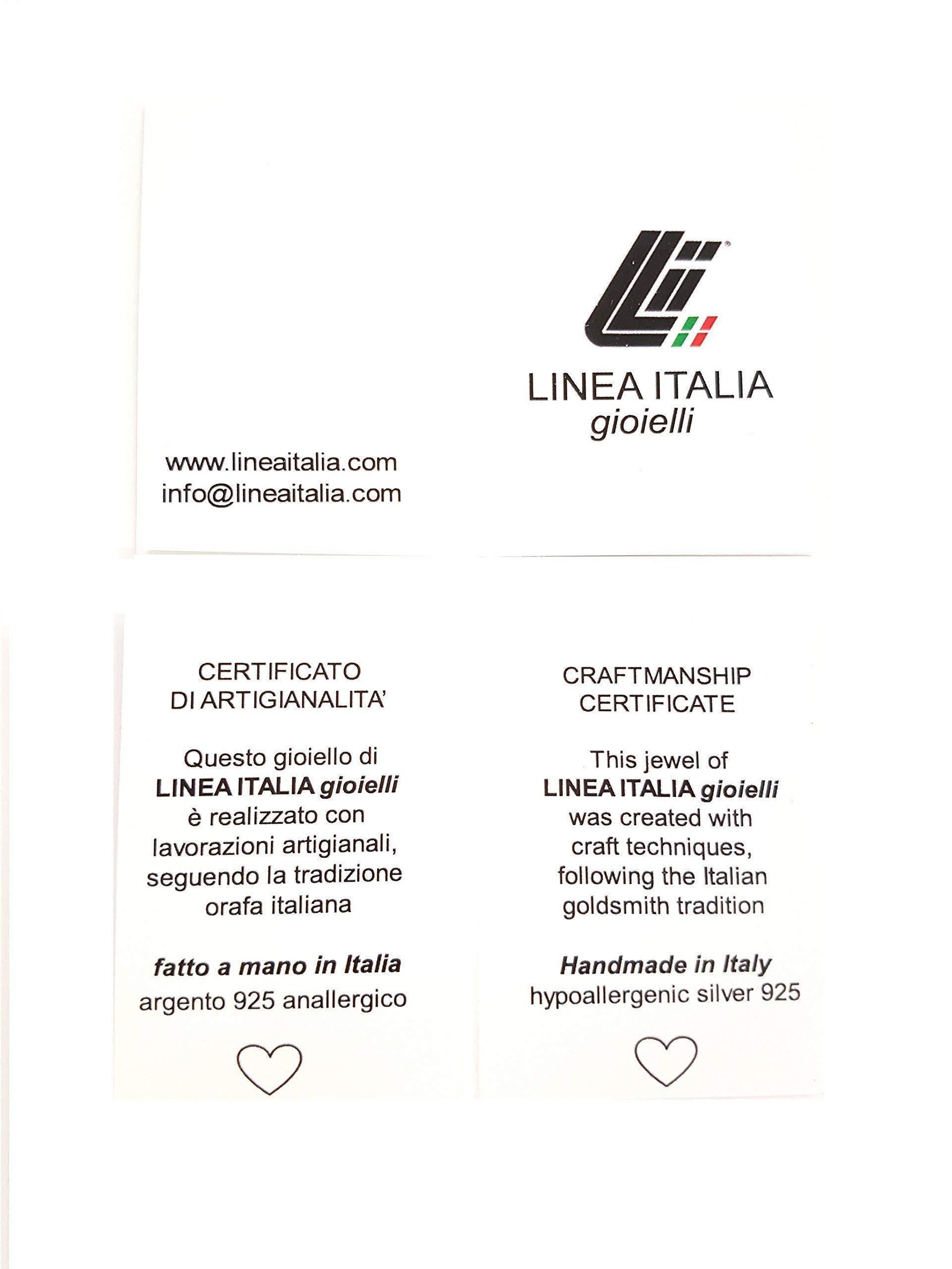 Linea Italia Gioielli - Bracciale Da Donna In Argento 925 con Tre Cerchi Rigidi Intrecciati - Made in Italy certificato