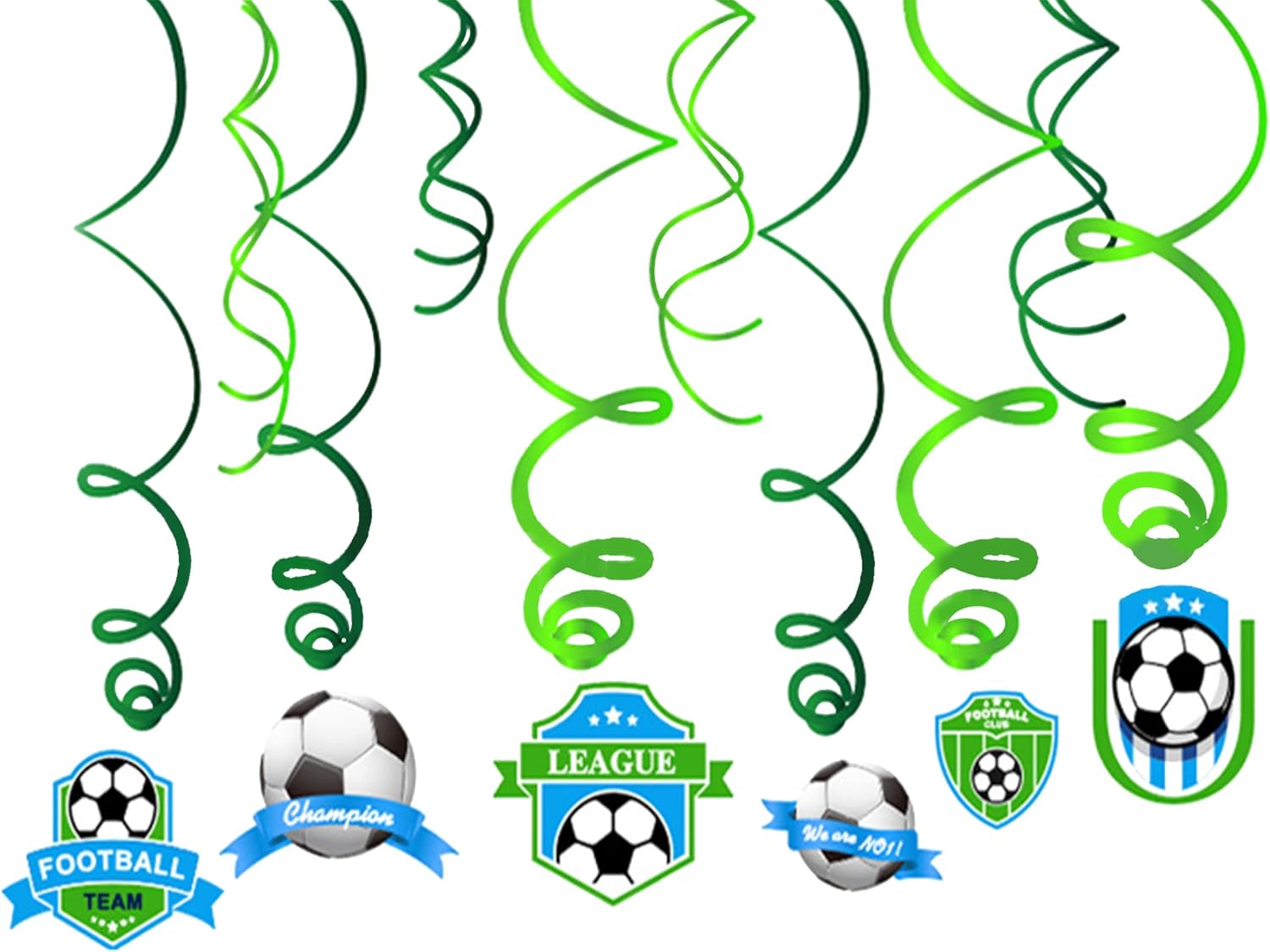 6pcs Football Hanging Swirls Decorations Football Party Decorations