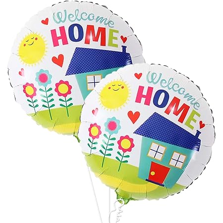 Amazon Com Anagram International Welcome Home Balloons Stars Foil Balloon Pack 18 Multi Color Kitchen Dining