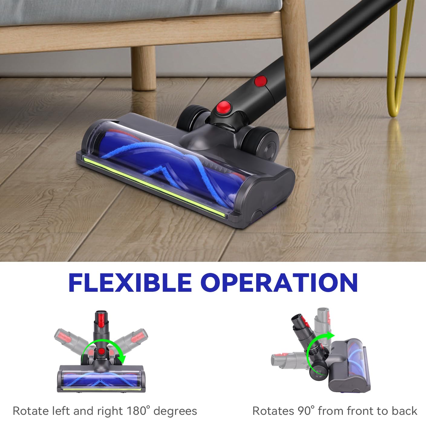 Dyson V12/V10 Vacuum Head Replacement - LED Lights -6