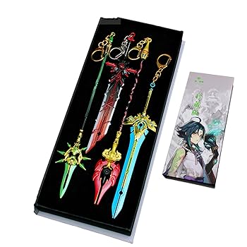 Amazon.co.jp: 原神 げんしん 4個 22cm ミニ武器 鍾離 魈(しょう