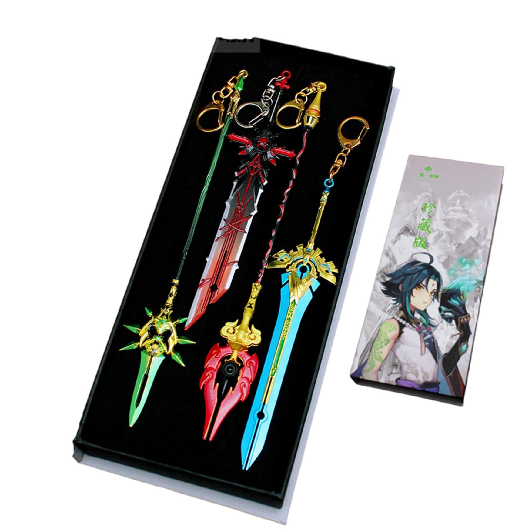 Amazon.co.jp: 原神 げんしん 4個 22cm ミニ武器 鍾離 魈(しょう) 神里