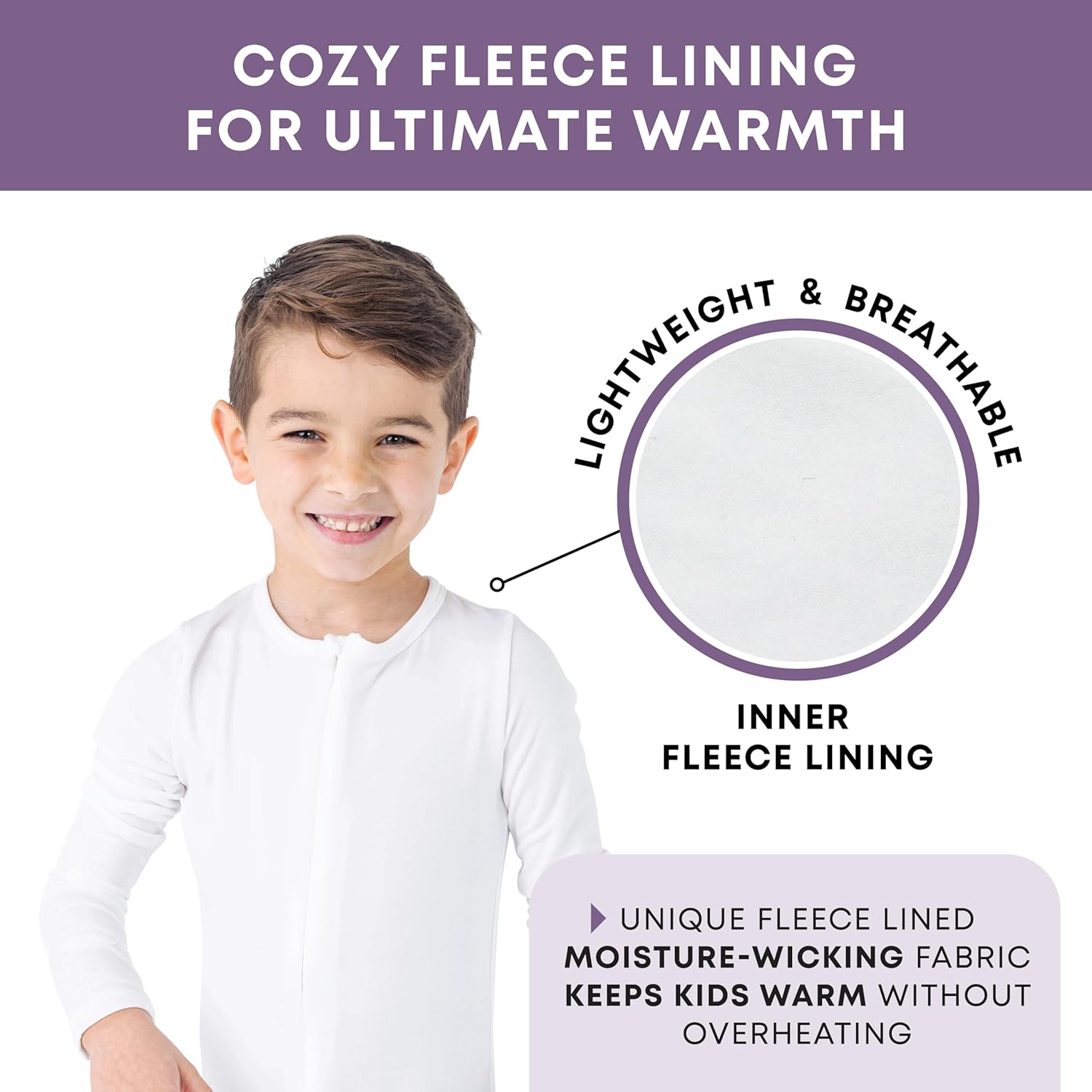 Rocky Kids Onesie Cozy Jumpsuit, Unisex, Fleece Lined, for Boys & Girls, Long Sleeve Thermals, Stay-Soft - Image 4