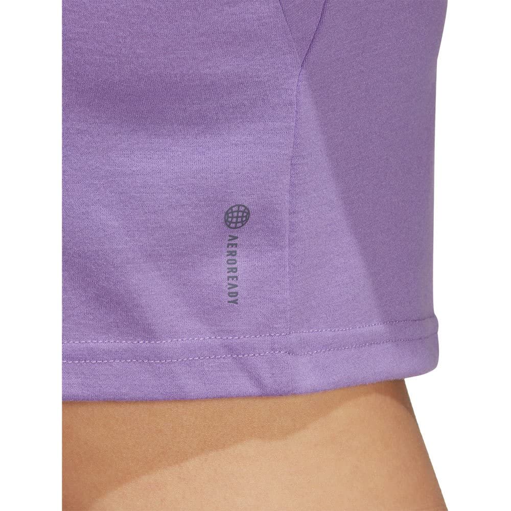 adidas Aeroready Train Essentials 3 Bar Logo Crop Tee T-Shirt à Manches Courtes Femme