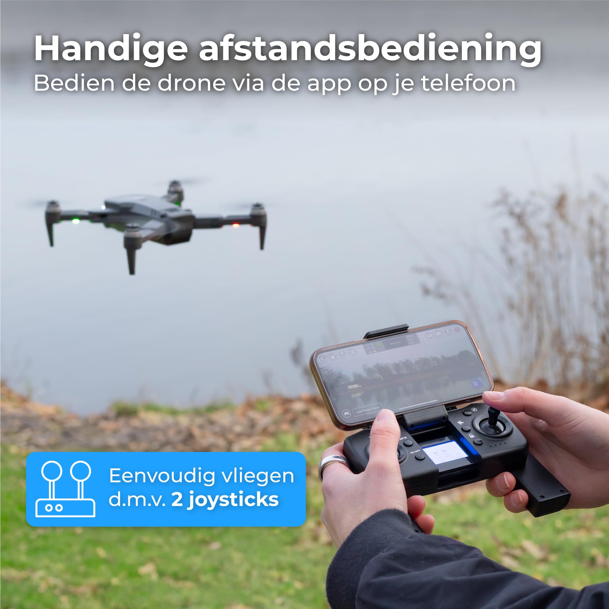 Vind drone met 4k camera op - april 2026