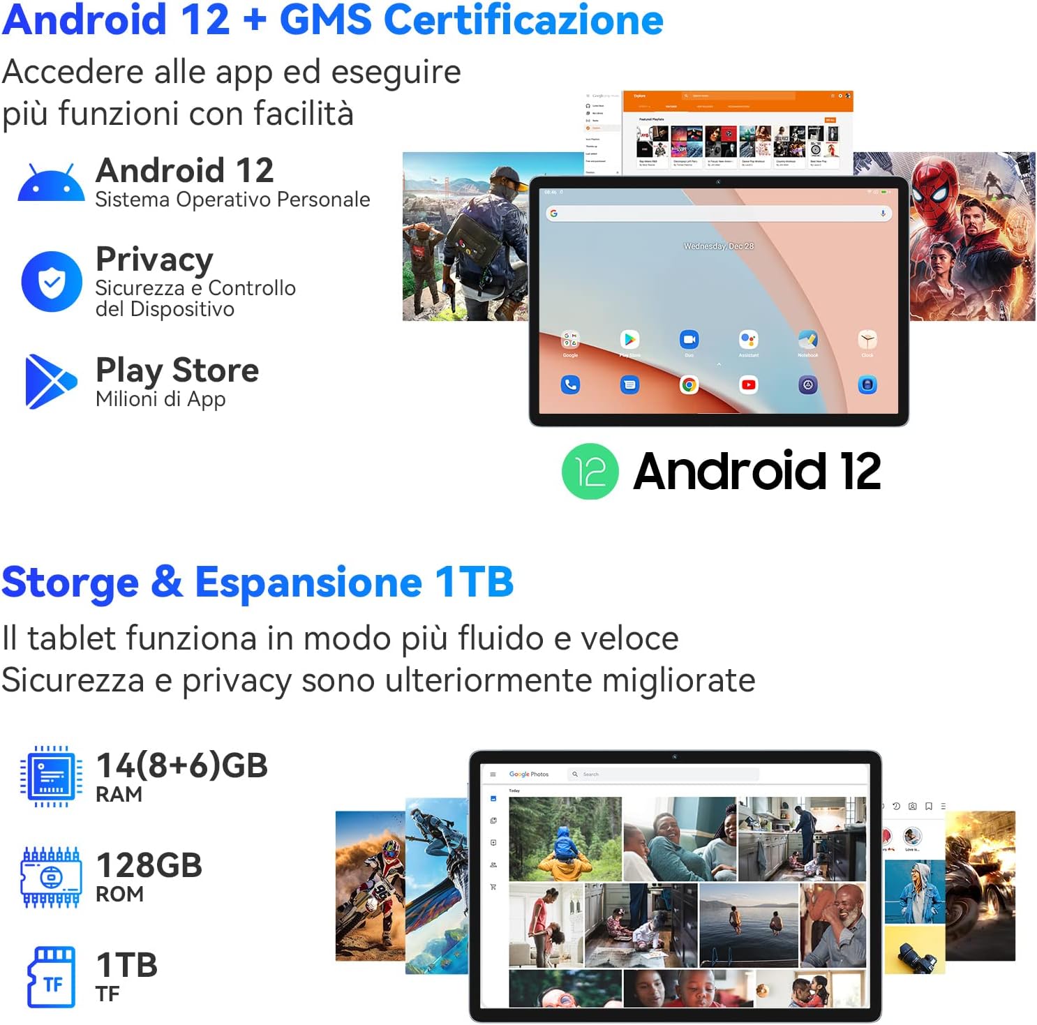 Blackview Tab 12 Pro 10.1 Pollici 14GB+128GB(TF 1TB), 13MP+5MP, 1920*1200 FHD+