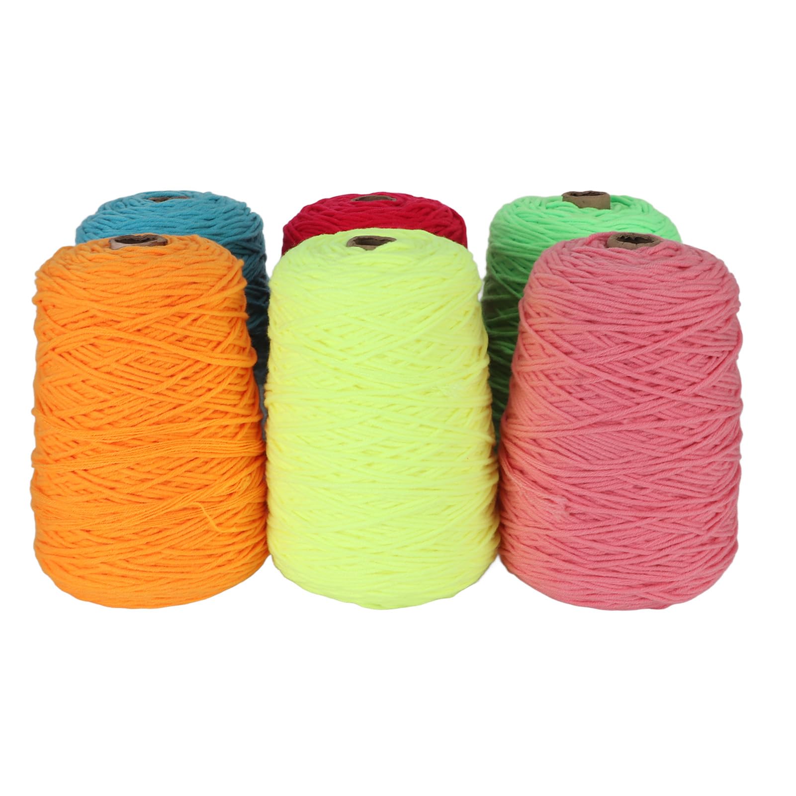Przędza Tuftowa Dywan Włóczka Do Robienia Przędzy Podłogowej DIY 6 rolek 437 jardów Każdy odporny na kurczenie Fluorescencyjny Kolor Do Użytku Domowego Bawełna Poliester