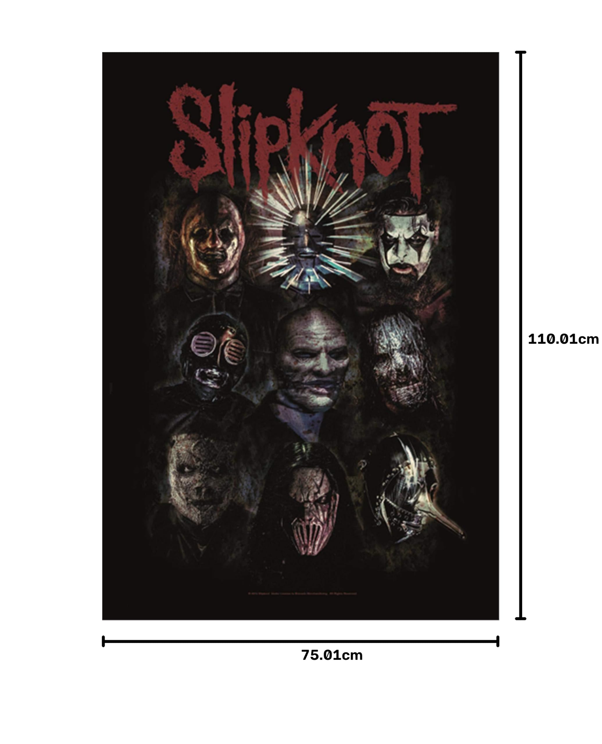 Amazon.co.jp: Slipknot いぶし加工大型ファブリックポスター/フラッグ