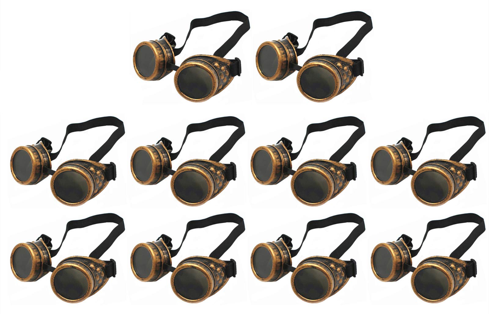 WEICHUAN New Sell Vintage Steampunk Goggles Glasses Cosplay Punk Gothic