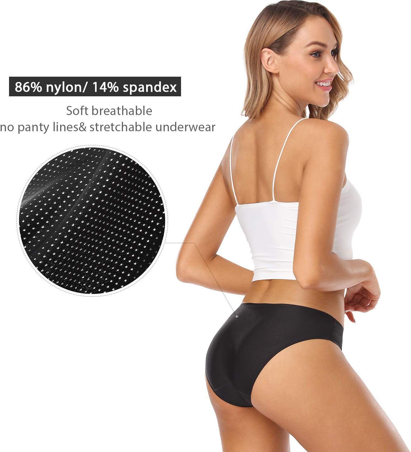 Wealurre Breathable Underwear Women Seamless Bikini Nylon Spandex Mesh Panties - Image 2