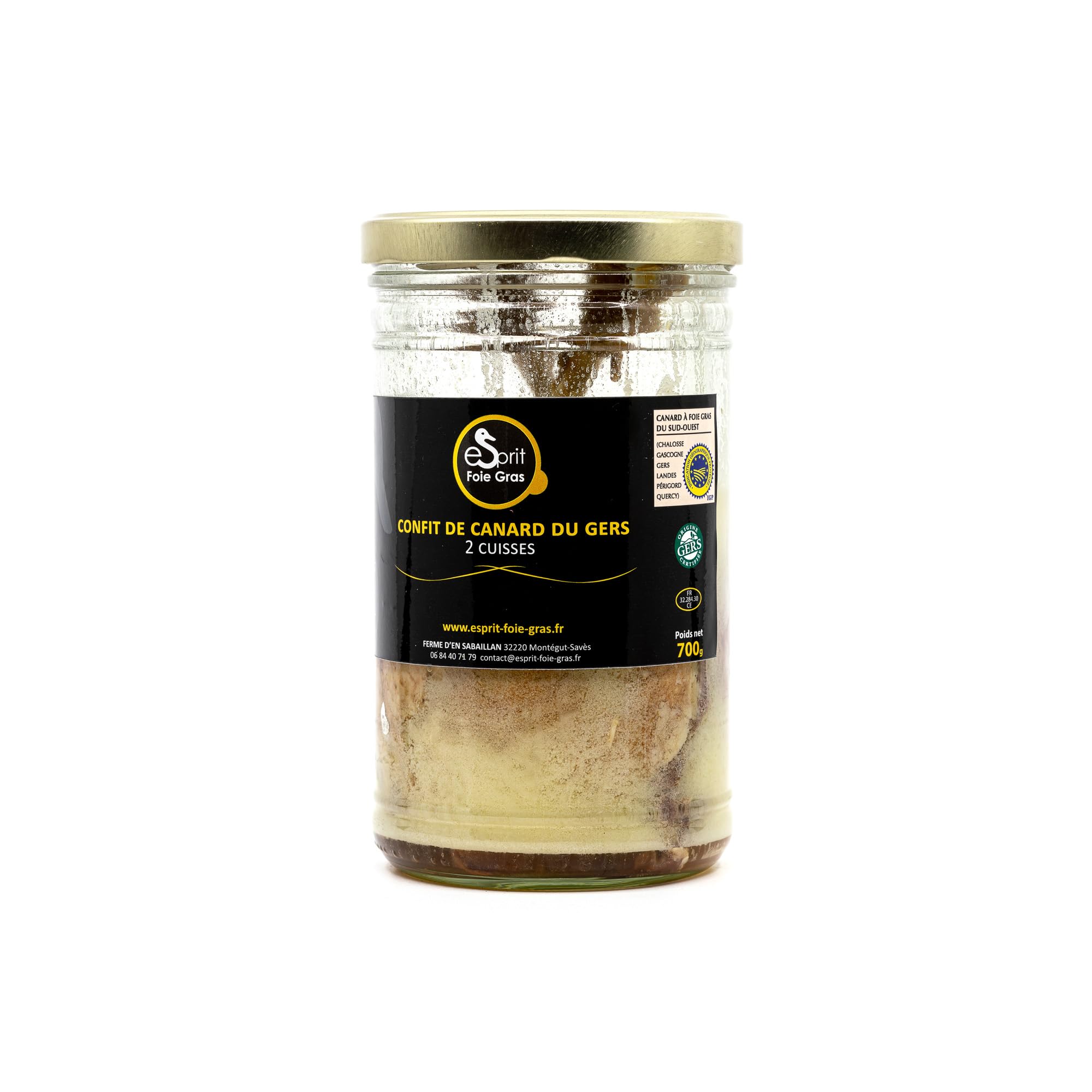 Esprit Foie Gras Confit 2 Cuisses IGP Gers 700 g