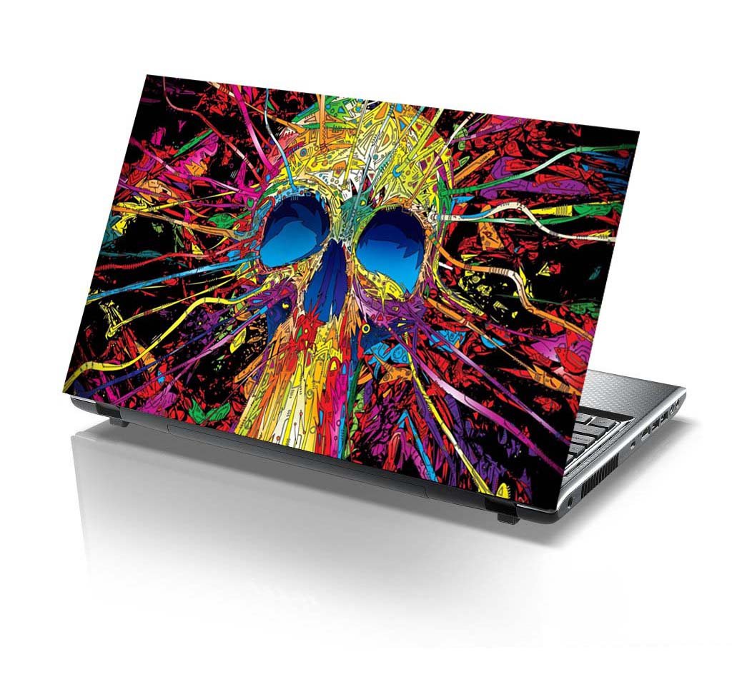 PIXELARTZ Laptop Skin - Psychedelic Skull Abstract - Colorfull (B0719HBK4X) Amazon Price History, Amazon Price Tracker