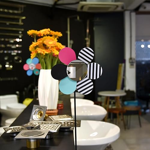 Miniatura 5 de Jetec 25 piezas de espejo redondo pequeño de 8 pulgadas para manualidades, azulejos de espejo adhesivos, azulejos de espejo de mosaico, espejo