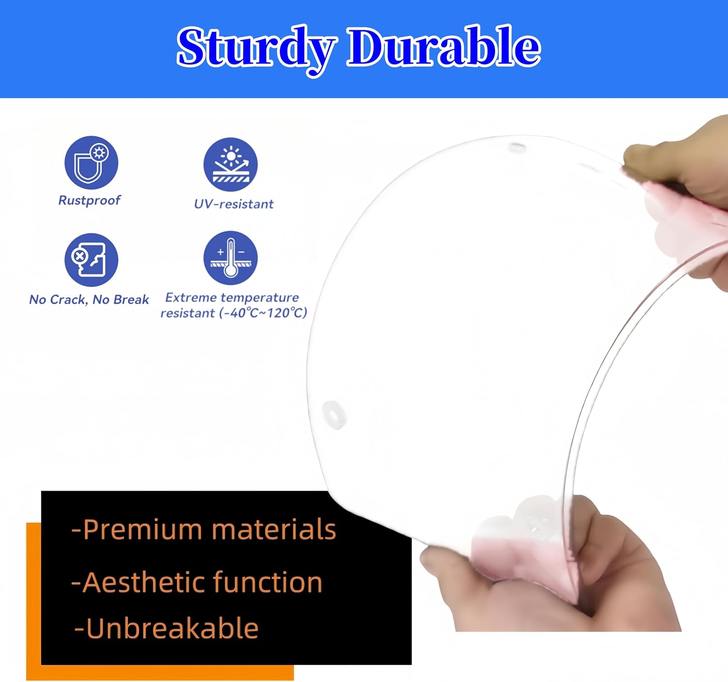 2 Pack Universal Transparent Car License Plate Cover & Frames Combo Clear colorless License Plate Protector with Screws & Caps, Rust-Proof, Unbreakable for Most US Standard Cars