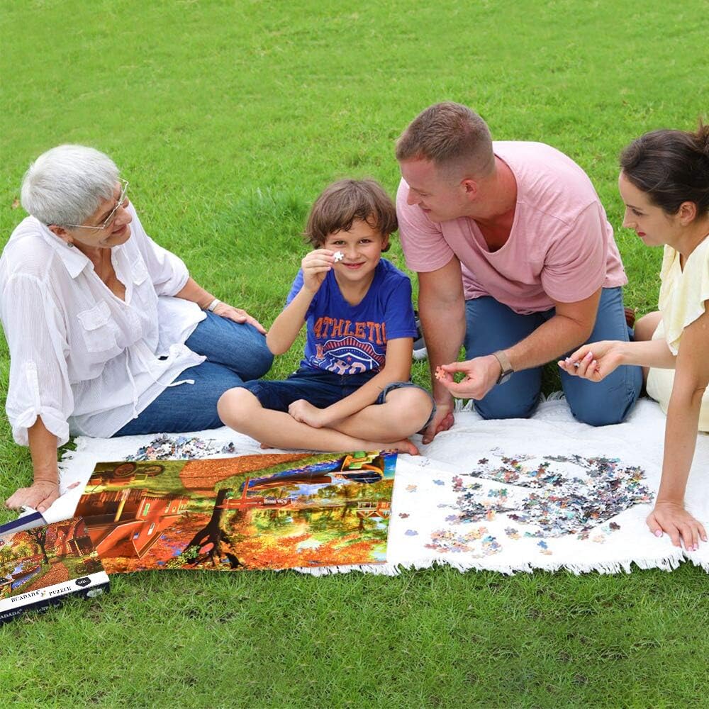 1000 Piece Jigsaw Puzzle For Adults - Challenging Painting Pigment Art With Letters On Back - View #5