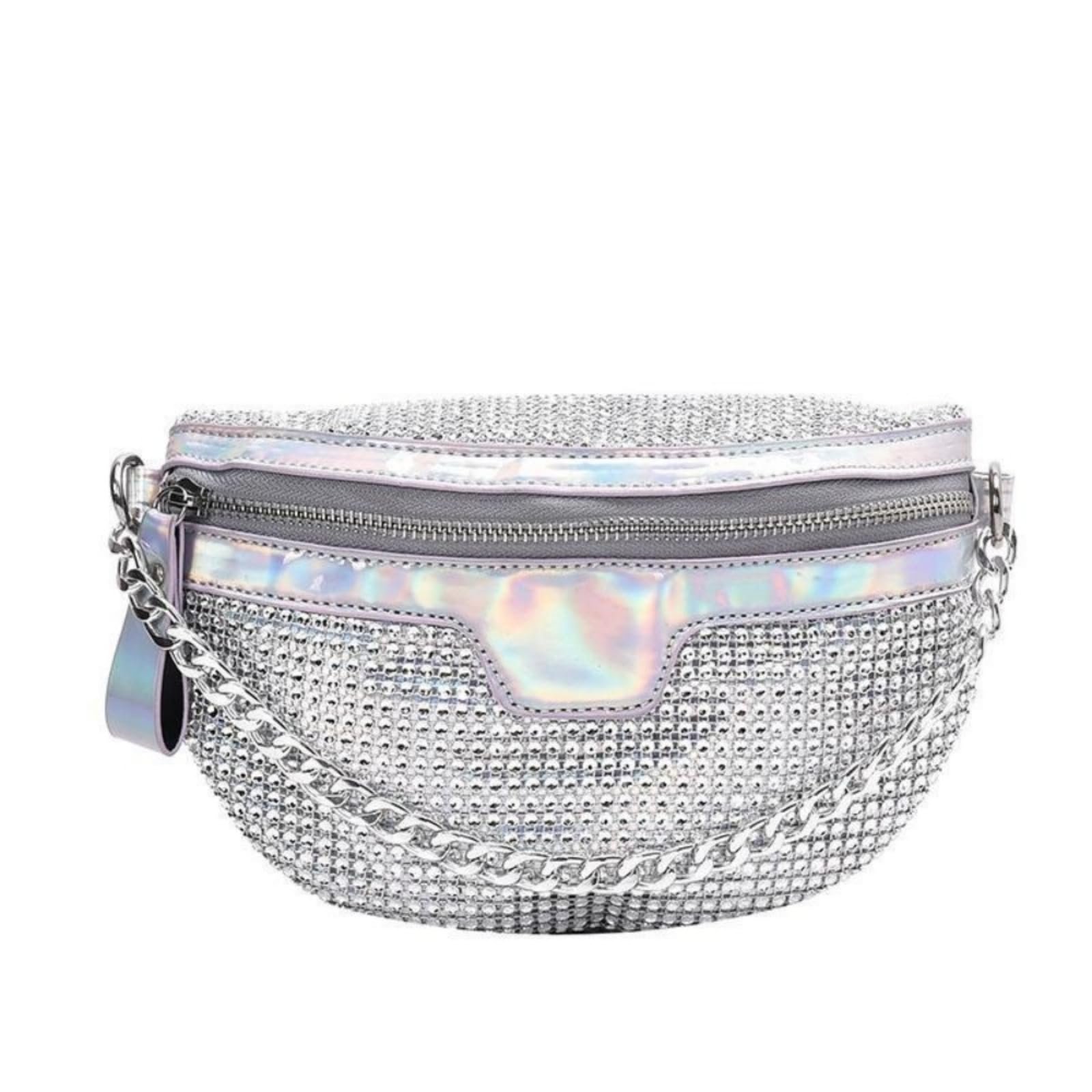 Rhinestone Chest Bag For Women Fanny Packs Belt Bags Crossbody Bags Waist Pouch Purse for Girls Party Outdoor Traveling Beach