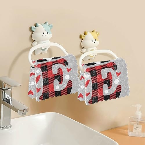 Miniatura 6 de VIGTRO Buffalo - Toallas de cocina con diseño de gnomo del amor, súper absorbentes, trapos de cocina de primera calidad para cocina, día de San