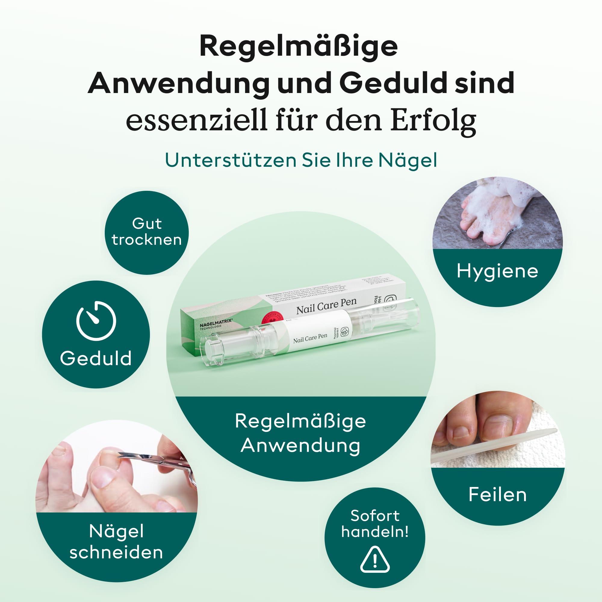 HealthRoutine® Nail Care Pen Nagelpilz Nagelöl — DAS ORIGINAL aus Österreich für gepflegte Fingernägel & Fußnägel — Mit Teebaumöl, Vitamin E & Aloe Vera für kosmetische Pflege und äußere Anwendung