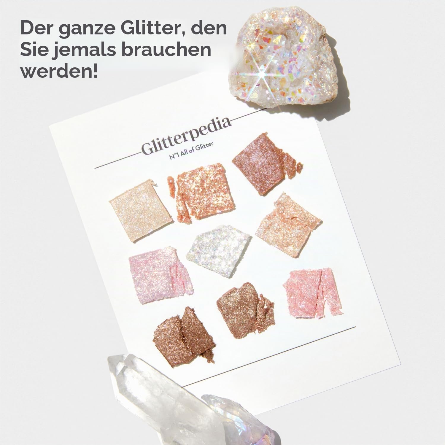UNLEASHIA | Glitterpedia Lidschatten-Palette | Point Makeup Vegan | Koreanische Kosmetik | Täglich | matt | Glitzer | schimmernd | Perle | täglich | Party | funkelnd… (NR. 1 All of Glitter)