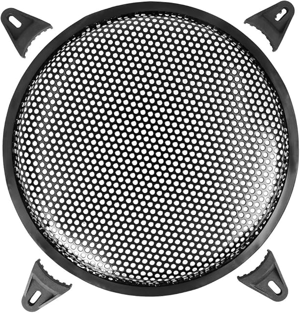 X AUTOHAUX 10 Inch Car Speaker Subwoofer Metal Black Waffle Grill Cover Guard