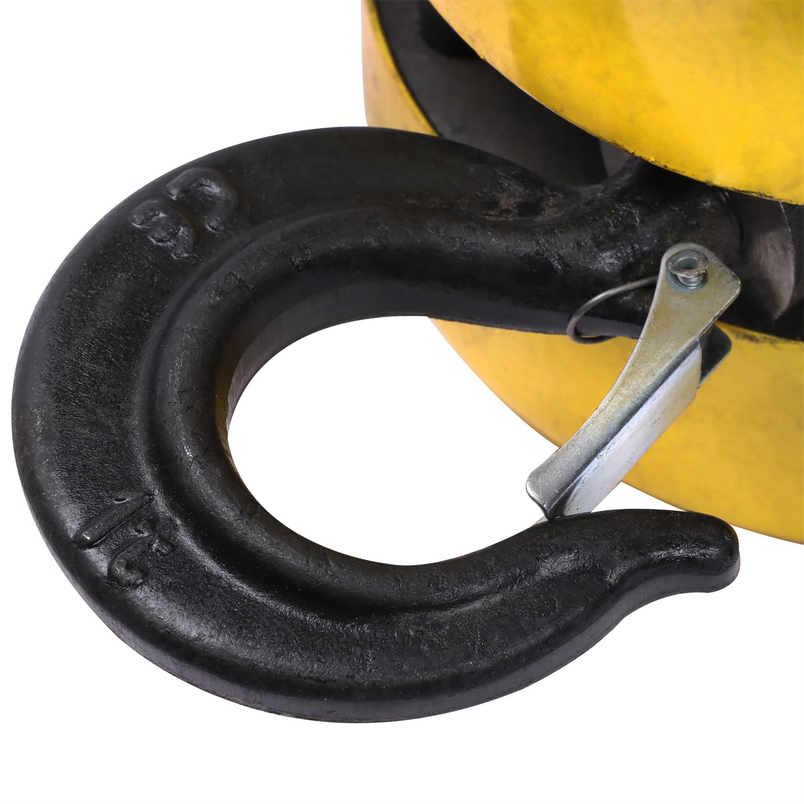20 Fuß (ca. 6 m) langer Handkettenzug, orange, 1 Tonne/2200 lb (ca. 1 Tonne/2200 lb) Tragkraft, G60-verzinkter Stahl, Doppelklinkenbremse, automatische Kette, 360° drehbarer Haken, für Lager und Wer