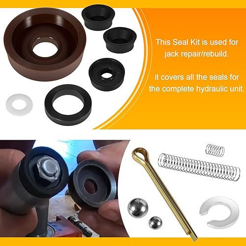 Miniatura 3 de Kit de reparación de reemplazo de sello para piso Jack Hein Werner WS Modelo 1-12 toneladas (16PCS)