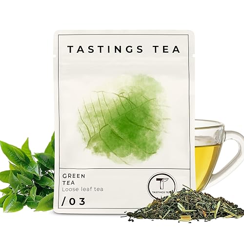 Vista 75 de Tastings Tea Té orgánico inglés para el desayuno, 3.5 oz. Mezcla de té negro natural de hojas sueltas con sabor Assam y Nilgiri Certificado