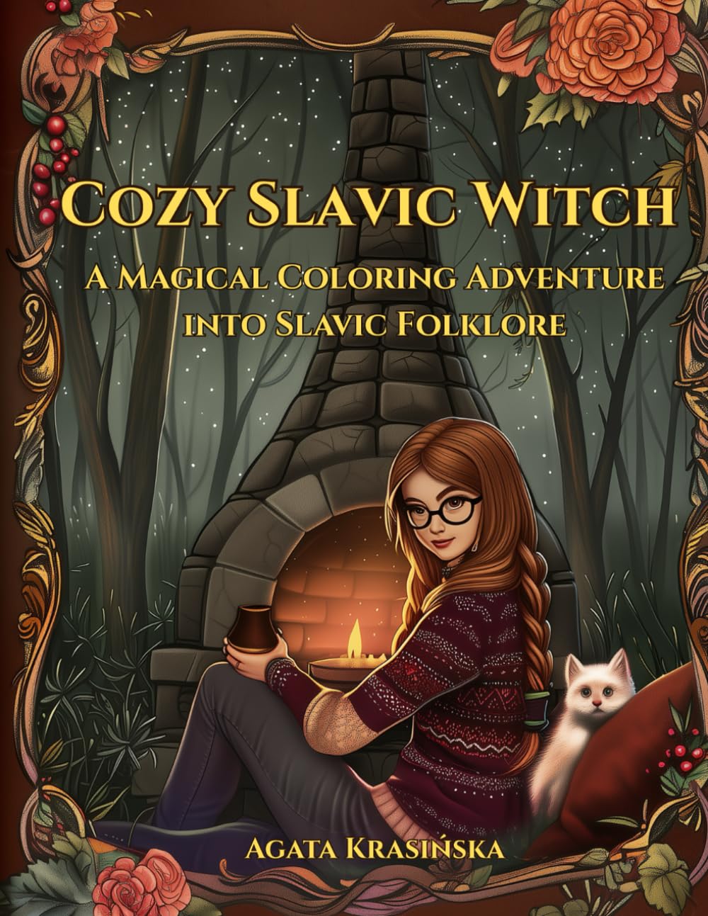 Cozy Slavic Witch: A Magical Coloring Adventure into Slavic Folklore (Slavic Folklore Coloring Collection)
