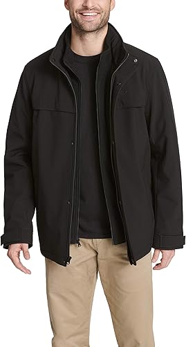 Vista 7 de DOCKERS Men's Dwight Soft Shell Bib Jacket