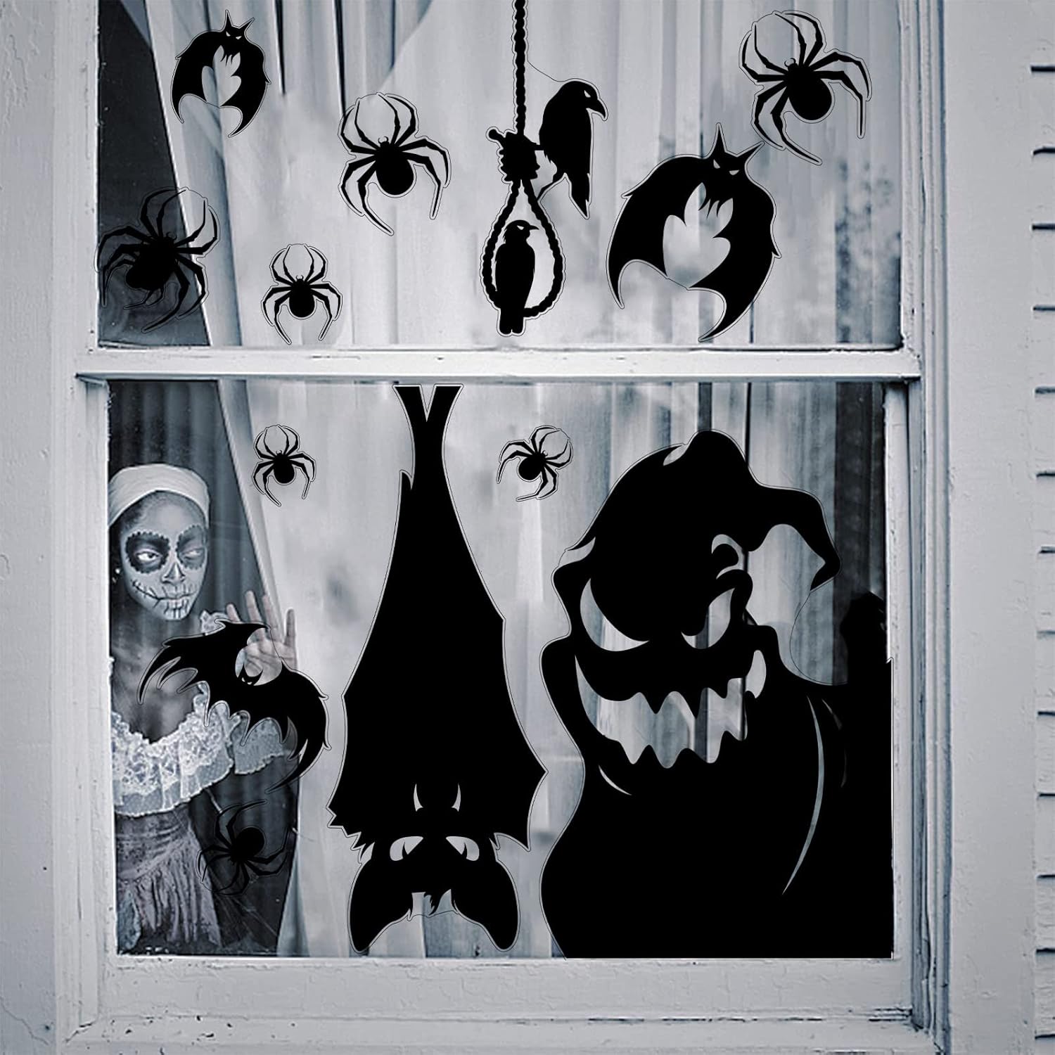 Buy FOIMAS Halloween Window Cling Sticker,Giant Spooky Monster