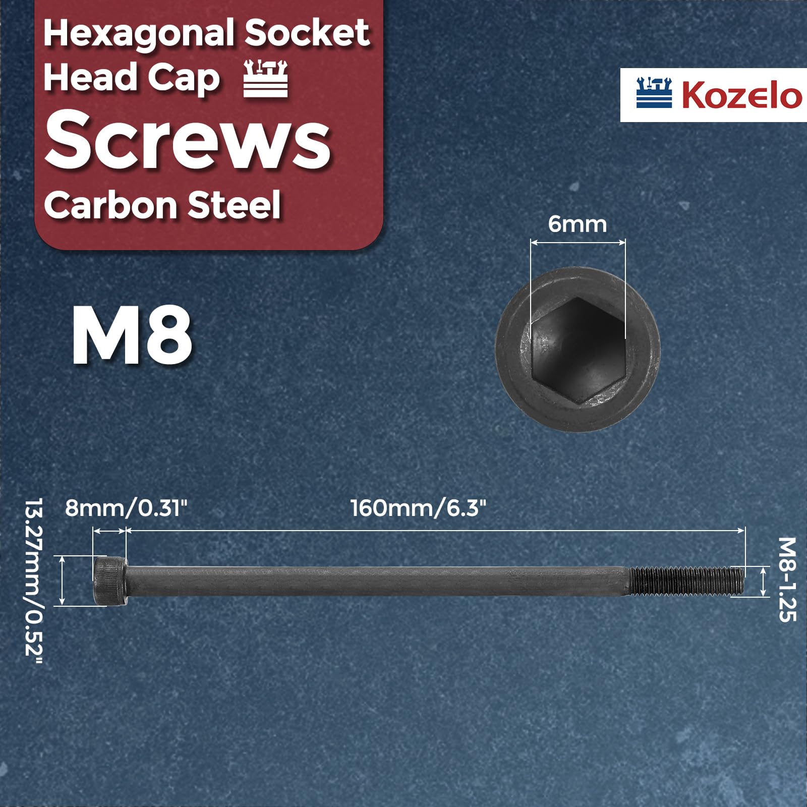 Kozelo 2pcs Socket Head Cap Screws - Image 2