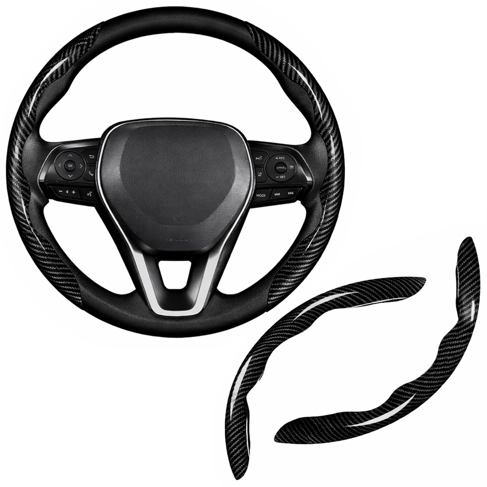 Funda Volante para Genesis G70 2021-2026 (Azul 2PCS 2PCS/Negro)