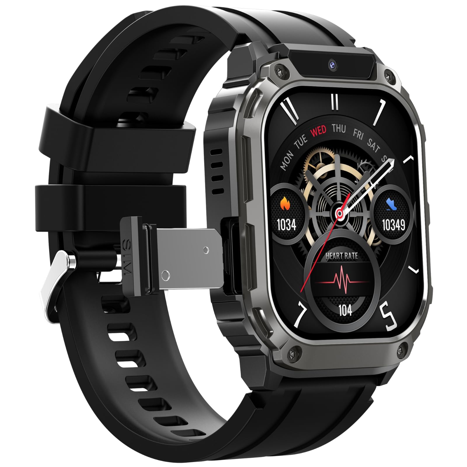 Generico Orologio Smart 5G con Scheda SIM, Fotocamera HD e App Scaricabile, Orologio Multifunzionale per Videochiamate e Gestione della Salute per Appassionati di Tecnologia