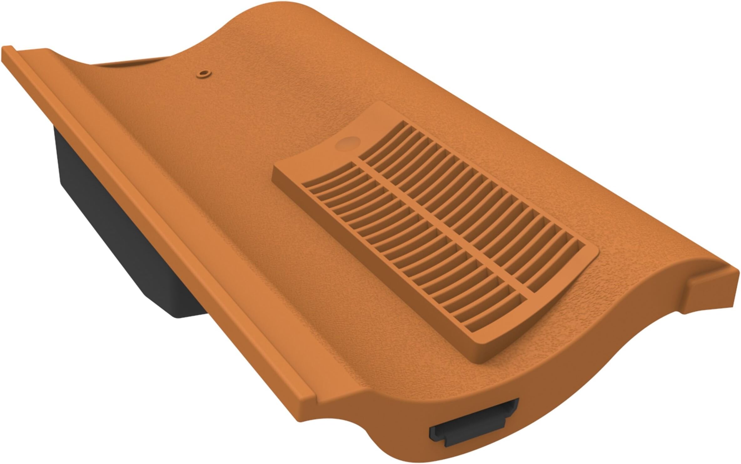 Manthorpe Single Pantile Roof Tile Vent with Pipe Adaptor to Fit Marley Anglia, Redland Fenland, Sandtoft Shire, Terracotta Textured Finish