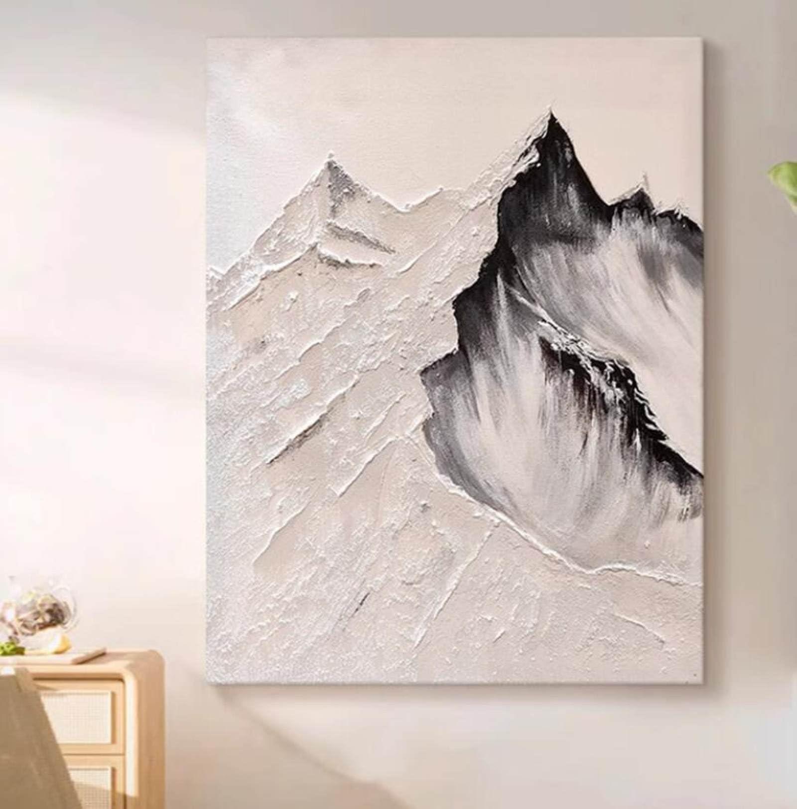 Tableau Wabi-Sabi grand format pour habiller un grand mur vide
