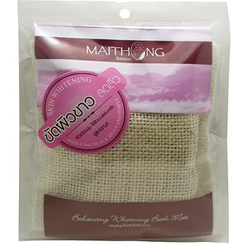 Balancing Skin Whitening Bath Mitt Vitamin E Natural Herbal Extracts Anti-Oxidant Net Wt 100g 3.53oz x 2 bags